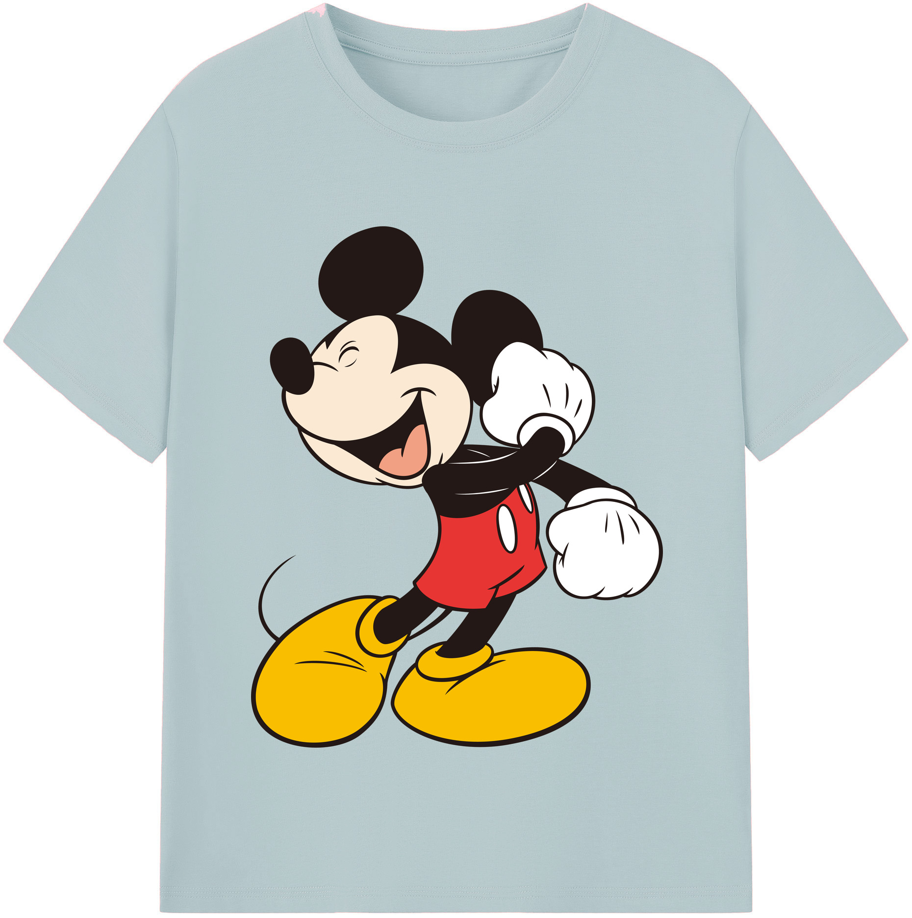 （画像用） ミッキーマウス Mickey Mouse 綿100％半袖Tシャツ（フロントプリント）
